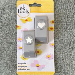 Ek tools Mini Punches - Star & Heart New